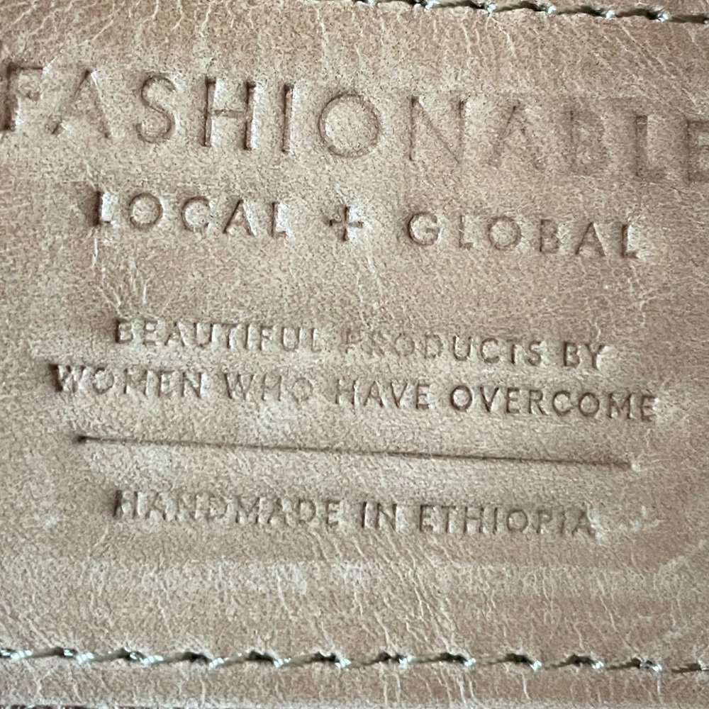π FashionABLE Local & Global Raw Leather Crossbody/Bag Made in Ethiopia. π - Picture 9 of 15